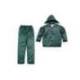 CONJUNTO DE LLUVIA DELTAPLUS 400 POLIESTER/PVC COLOR VERDE TALLA M