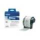 Etiqueta brother dk22223 cinta papel continuo adhesiva removible blanca 50 mm x 30,48 mt