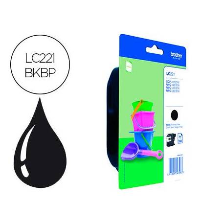 Ink-jet brother lc221bk dcp-j562dw / mfc-j480dw / 680dw / 880dw negro 260 paginas