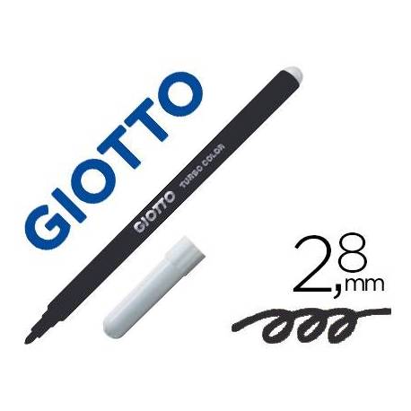 Rotulador Giotto Turbo Punta Media Lavable Negro
