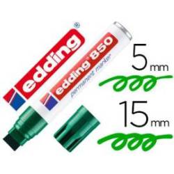Rotulador Permanente Edding 850 Verde Punta Biselada