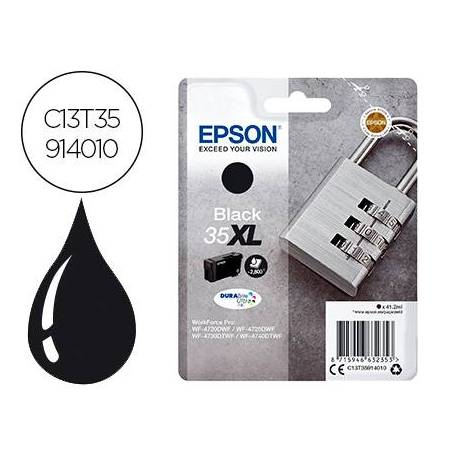 CARTUCHO INK-JET EPSON 35XL COLOR NEGRO C13T35914010