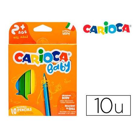 Lapices de Colores Carioca Baby Ergonomicos Colores Surtidos Caja de 10 unidades