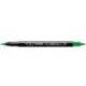 Rotulador Lyra aqua brush acuarelable doble punta fina y punta pincel verde