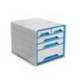 Fichero cajones CEP para 5 cajones mixtos Blanco/Azul