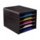 Fichero cajones CEP para 5 cajones Multicolor/Negro