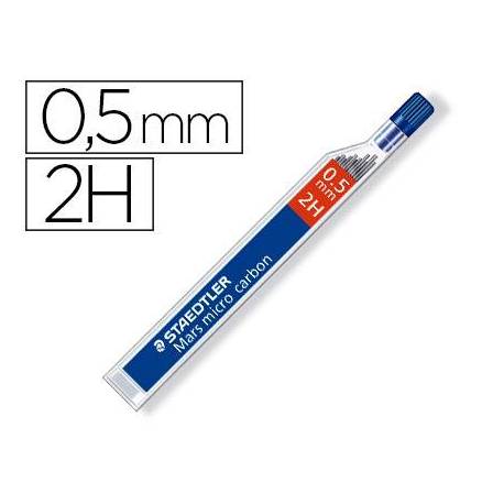 Minas Staedtler Mars Micro 0,5 mm 2H grafito Tubo de 12 unidades