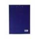Portanotas plastico folio con pinza superior Pardo color azul