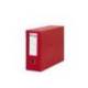 Archivador con tapa Pardo Folio Rojo 390x270x115 mm