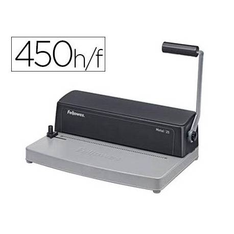 Encuadernadora espiral Fellowes Metal 25