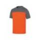 Camiseta manga corta Deltaplus color Naranja y Gris Talla M
