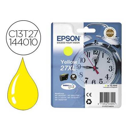 Cartucho Epson 27 XL Durabrite color Amarillo C13T27144012