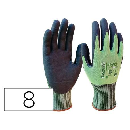 GUANTES DE NITRILO MARCA SAFETOP FITOLUX-D CORTE TDM D BEST FIT TALLA 8