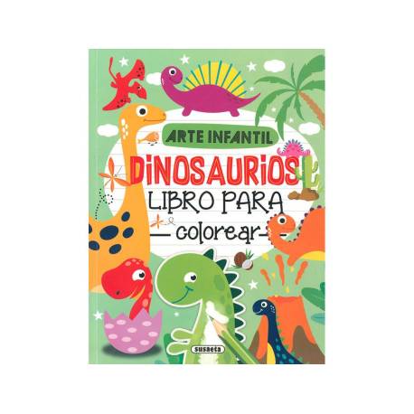 CUADERNO DE COLOREAR MARCA SUSAETA DINOSAURIOS 192 PAGINAS 21X28 CM