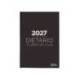DIETARIO MARCA LIDERPAPEL 2027 DOS TERCIOS 150X305 MM DIA PAGINA BILINGUE COLOR NEGRO PAPEL 70 G FSC