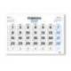 CALENDARIO ESPIRAL PARED MARCA LIDERPAPEL CLASICO 2027 NUMEROS GRANDES 440X320 MM PAPEL 128 G