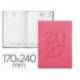 AGENDA OFICINA MARCA LIDERPAPEL 2027 ENCUADERNADA CRETA DIA PAGINA 170X240 MM BILINGUE 70G PAPEL FSC PINK