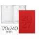 AGENDA OFICINA MARCA LIDERPAPEL 2027 ENCUADERNADA CRETA DIA PAGINA 170X240 MM BILINGUE 70G PAPEL FSC BURGUNDY