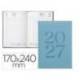AGENDA OFICINA MARCA LIDERPAPEL 2027 ENCUADERNADA CRETA DIA PAGINA 170X240 MM BILINGUE 70G PAPEL FSC NEW COLOR