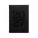 AGENDA OFICINA MARCA LIDERPAPEL 2027 ENCUADERNADA CRETA SEMANA VISTA A5 BILINGUE 70G PAPEL FSC BLACK