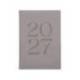 AGENDA OFICINA MARCA LIDERPAPEL 2027 ENCUADERNADA CRETA SEMANA VISTA A5 BILINGUE 70G PAPEL FSC GREY