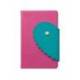 AGENDA OFICINA MARCA LIDERPAPEL 2027 ENCUADERNADA HEART CLOSURE DIA PAGINA A5 BILINGUE 70G PAPEL FSC DESIGN