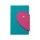 AGENDA OFICINA MARCA LIDERPAPEL 2027 ENCUADERNADA HEART CLOSURE DIA PAGINA A5 BILINGUE 70G PAPEL FSC DESIGN