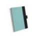 AGENDA OFICINA MARCA LIDERPAPEL 2027 ESPIRAL CORPORATE A DIA PAGINA A5 BILINGUE 70G PAPEL FSC TURQUOISE
