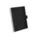 AGENDA OFICINA MARCA LIDERPAPEL 2027 ESPIRAL CORPORATE A DIA PAGINA A5 BILINGUE 70G PAPEL FSC BLACK