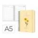 AGENDA OFICINA MARCA LIDERPAPEL 2027 ESPIRAL FLOWERS A DIA PAGINA A5 BILINGUE 70G PAPEL FSC DESIGN 2