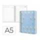AGENDA OFICINA MARCA LIDERPAPEL 2027 ESPIRAL FLOWERS A DIA PAGINA A5 BILINGUE 70G PAPEL FSC DESIGN 1