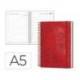 AGENDA OFICINA MARCA LIDERPAPEL 2027 ESPIRAL SYROS DIA PAGINA A5 BILINGUE 60G PAPEL FSC RED