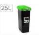 CONTENEDOR PARA RECICLAJE PLASTICFORTE 25 L CON TAPA VERDE PARCHIS