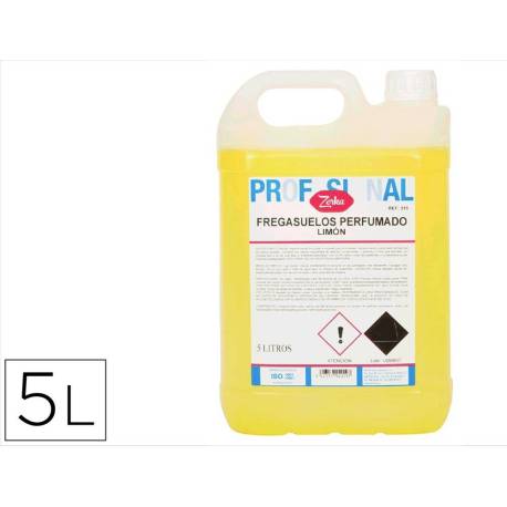 FREGASUELOS PERFUMADO MARCA ZORKA LIMON GARRAFA 5 LITROS