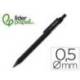 PORTAMINAS MARCA LIDERPAPEL COLECCION 5 CON CLIP Y GOMA PUNTA 0.5 MM NEGRO