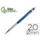 PORTAMINAS MARCA LIDERPAPEL COLECCION 4 CON CLIP Y SACAPUNTAS 2 MM AZUL