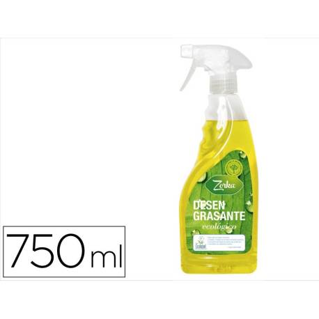 LIMPIADOR DESENGRASANTE ECOLOGICO MARCA ZORKA CON PISTOLA PULVERIZADORA 750 ML