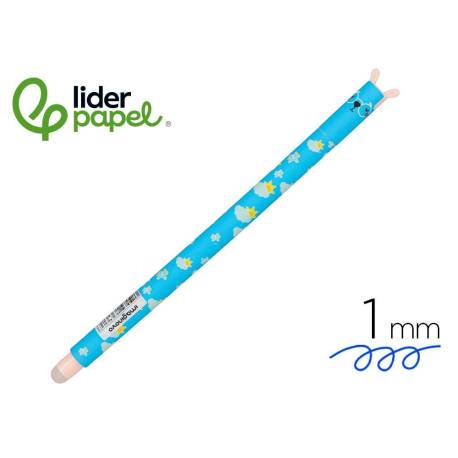 BOLIGRAFO FANTASIA MARCA IMAGINOVO ANIMALES TINTA AZUL TERMOSENSIBLE BORRABLE PUNTA 1MM CONEJO