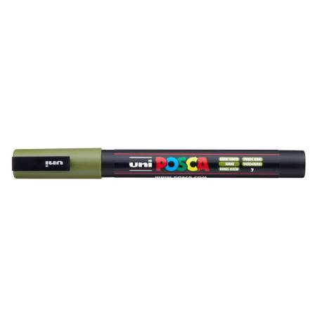 ROTULADOR UNI POSCA 0,9 - 1,3MM PC-3M COLOR VERDE KAKI