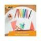 Rotulador Bic Kid Visaquarelle Punta Fina Extraflexible Pack de 10 unidades