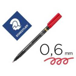 Rotulador Staedtler Lumocolor Permanente 0,6mm Rojo