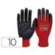 GUANTES DE NITRILO MARCA SAFETOP FIT-O-LITE DOTS PUNTOS EN LA PALMA TALLA 10
