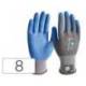 GUANTES DE NITRILO MARCA SAFETOP BIATEX ALIMENTARIO Y ANTICALORICO COLOR AZUL TALLA 8