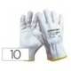 GUANTES DE PIEL MARCA SAFETOP ABA STANDARD EN388 100 C COLOR BLANCO TALLA 10
