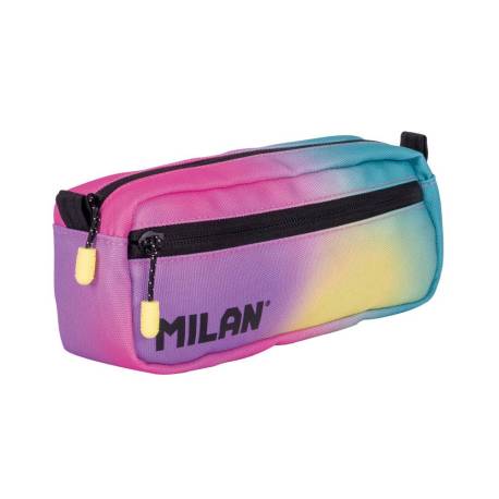 ESTUCHE PORTATODO MARCA MILAN CUADRADO 2 CREMALLERAS SUNSET 210X85X61 MM
