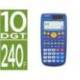 CALCULADORA MARCA CASIO FX-55 PLUS CIENTIFICA 240 FUNCIONES PANTALLA DE CUATRO LINEAS SOLAR Y PILA