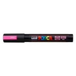 ROTULADOR UNI POSCA PC-5M MARCADOR DE PINTURA PUNTA CONICA 1,8-2,5 MM ROSA FLUOR