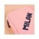 PLUMIER ESCOLAR MARCA MILAN 430 SINCE 1918 DOBLE CON ACCESORIOS COLOR ROSA 195X50X130 MM