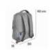 MOCHILA OXFORD B-OUT COLOR GRIS 420X300X200 MM POLIESTER