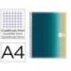 CUADERNO ESPIRAL MARCA MIQUELRIUS DIN A4 120 HOJAS 70 GR CUADRO 5 MM TAPA POLIPROPILENO AURORA ICELAND